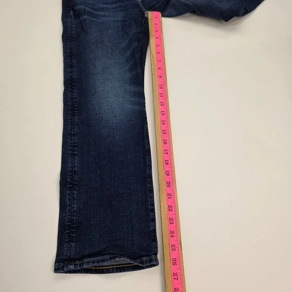 Mens Dark Wash Bootcut Jeans 26x28 Stretch Denim Casual Everyday Wear - Picture 13 of 16